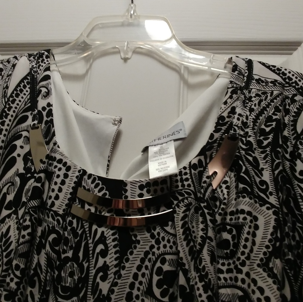 Black and white dress